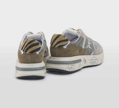 premiata DONNA Donna SNEAKERS CASSIE FANGO ANIMALIER 36, 37-2, 38-2, 39-2, 40, 41-2 immagine n. 4/5