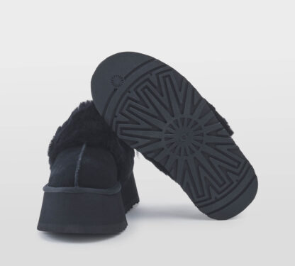 UGG DONNA Donna SABOT PLATFORM MONTONE NERO 36, 37-2, 38-2, 39-2 immagine n. 5/5