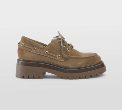 steve madden DONNA Donna MOCASSINO BARCA CAMOSCIO TAAUPE 35-2, 36, 37, 38-2, 38, 39-2, 40, 41-2 immagine n. 1/5