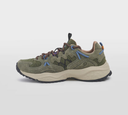 FLOWER MOUNTAIN UOMO CALZATURE SNEAKERS CAMOSCIO OLIVA 40, 41-2, 42, 43-2, 44-2, 45-2 immagine n. 2/5