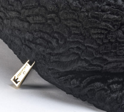 LA MILANESA DONNA BORSE BORSA ASTRAKAN NERO un immagine n. 5/5