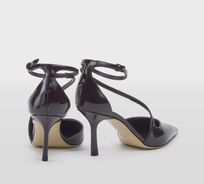 NINALILOU DONNA DECOLLETTE' SPEZZATA VERNICE MERLOT 36, 37-2, 37, 38, 39-2, 40 immagine n. 4/5