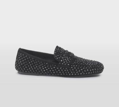 STRATEGIA DONNA Donna MOCASSINO CAMOSCIO NERO SWAROVSKY 36, 37-2, 38-2, 39-2, 40, 41-2 immagine n. 1/5