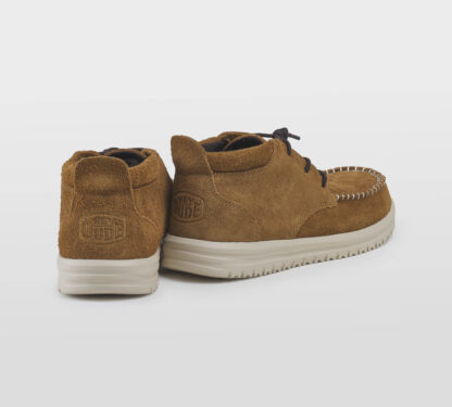 HEYDUDE UOMO CALZATURE POLACCHINO CAMOSCIO CUOIO 40, 41-2, 42, 43-2, 44-2, 45-2 immagine n. 4/5