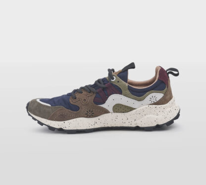 FLOWER MOUNTAIN UOMO CALZATURE SNEAKERS CAMOSCIO MARRONE BLU 40, 41-2, 42, 43-2, 44-2, 45-2, 46-2 immagine n. 2/5
