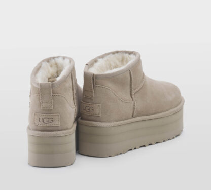 UGG DONNA Donna ULTRA MINI PLATFORM MONTONE SAND 37-2, 39-2, 40, 41-2, 38-2 immagine n. 4/5
