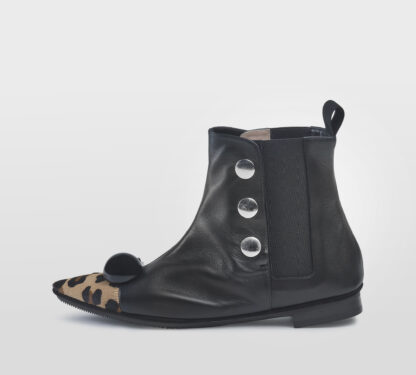 DOVE NUOTANO GLI S DONNA Donna STIVALETTO PELLE NERO MACUATO 36, 37-2, 38-2, 39-2, 40 immagine n. 2/5