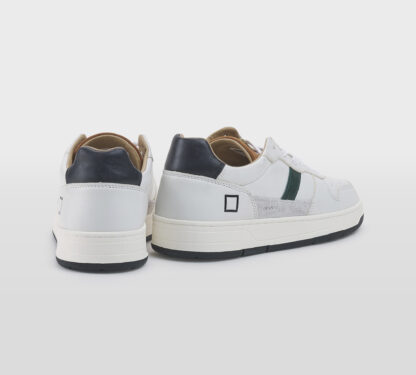 D.A.T.E UOMO CALZATURE SNEAKERS PELLE BIANCO VERDE 40, 41-2, 42, 43-2, 44-2, 45-2 immagine n. 5/5