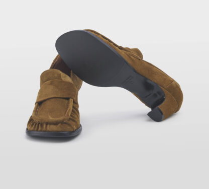 ELENA iachi DONNA Donna MOCASSINO TACCO CAMOSCIO COGNAC 36, 37-2, 37, 38-2, 39-2 immagine n. 5/5