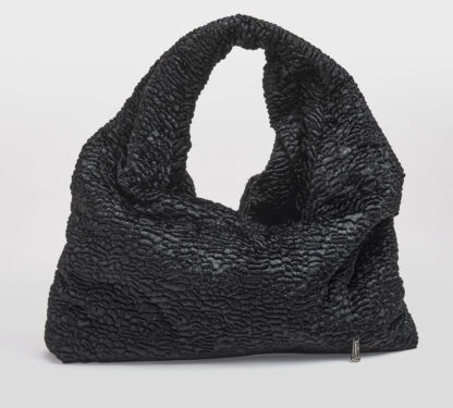 LA MILANESA DONNA BORSE BORSA ASTRAKAN NERO un immagine n. 1/5