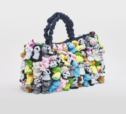 LA MILANESA DONNA BORSE BORSA LARGE CON PELUCHE un immagine n. 2/5