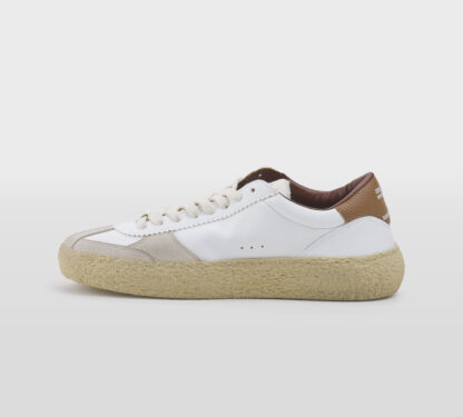 PURAI UOMO CALZATURE SNEAKERS PELLE BIANCO CUOIO 40, 41-2, 42, 43-2, 44-2, 45-2 immagine n. 2/5