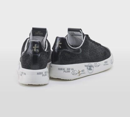 premiata DONNA Donna SNEAKERS BELLE SWAROVSKY NERO 36, 37-2, 38-2, 39-2, 40 immagine n. 4/5