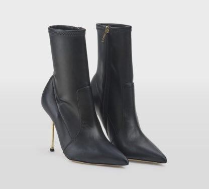 NINALILOU DONNA Donna STIVALETTO STRETCH PELLE NERO 36, 37-2, 38-2, 39-2 immagine n. 3/5