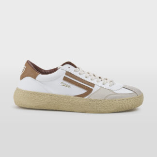 PURAI UOMO CALZATURE SNEAKERS PELLE BIANCO CUOIO 40, 41-2, 42, 43-2, 44-2, 45-2 immagine n. 1/5