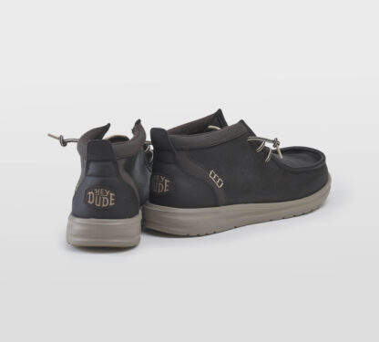 HEYDUDE UOMO CALZATURE POLACCHINO PELLE MORO 40, 41-2, 42, 43-2, 44-2, 45-2 immagine n. 4/5