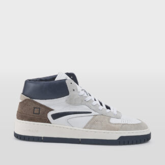 D.A.T.E UOMO CALZATURE SNEAKERS TORNEO BIANCO BLU MARRONE 40, 41-2, 42, 43-2, 44-2, 45-2 immagine n. 1/5