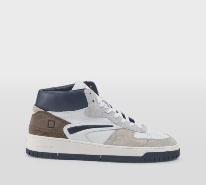 D.A.T.E UOMO CALZATURE SNEAKERS TORNEO BIANCO BLU MARRONE 40, 41-2, 42, 43-2, 44-2, 45-2 immagine n. 1/5