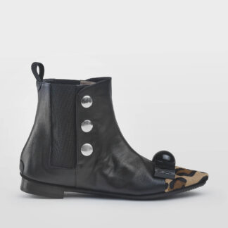 DOVE NUOTANO GLI S DONNA Donna STIVALETTO PELLE NERO MACUATO 36, 37-2, 38-2, 39-2, 40 immagine n. 1/5