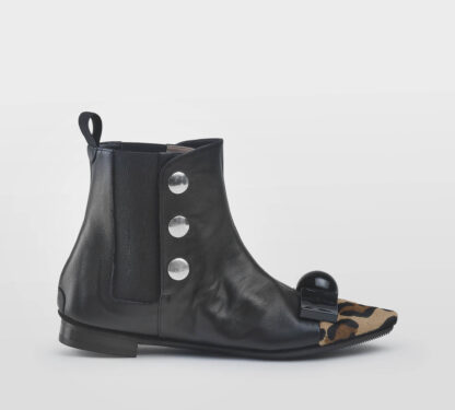 DOVE NUOTANO GLI S DONNA Donna STIVALETTO PELLE NERO MACUATO 36, 37-2, 38-2, 39-2, 40 immagine n. 1/5