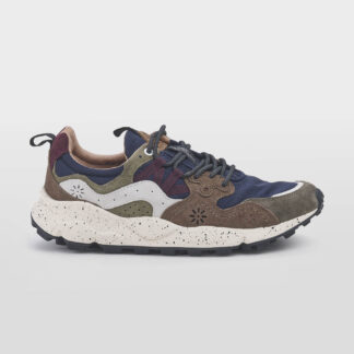 FLOWER MOUNTAIN UOMO CALZATURE SNEAKERS CAMOSCIO MARRONE BLU 40, 41-2, 42, 43-2, 44-2, 45-2, 46-2 immagine n. 1/5