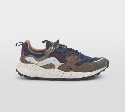FLOWER MOUNTAIN UOMO CALZATURE SNEAKERS CAMOSCIO MARRONE BLU 40, 41-2, 42, 43-2, 44-2, 45-2, 46-2 immagine n. 1/5