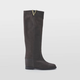 VIA ROMA 15 DONNA Donna STIVALE CAVALLERIZZO CAMOSCIO MORO  V 37-2, 37, 38-2, 38, 39-2, 40, 41-2 immagine n. 1/5