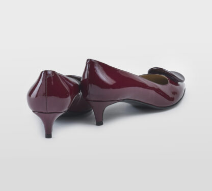 PROSPERINE DONNA DECOLLETTE' DECOLTE' VERNICE BORDO' 36, 37-2, 38, 39-2, 40, 41-2 immagine n. 4/5