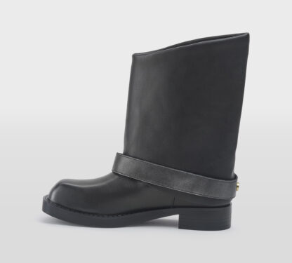 steve madden DONNA Donna BIKER PELLE NERO FIBBIA 36, 37-2, 37, 38-2, 38, 39-2, 41-2 immagine n. 2/5