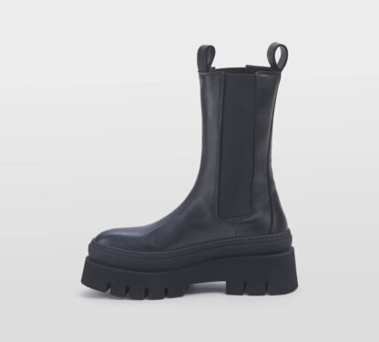 COPENHAGEN DONNA Donna BEATLES ALTO PELLE NERO 36, 37-2, 38-2, 39-2, 40 immagine n. 2/5