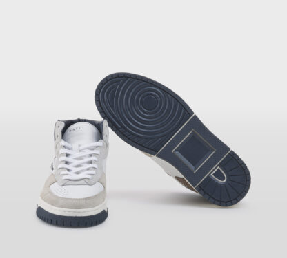 D.A.T.E UOMO CALZATURE SNEAKERS TORNEO BIANCO BLU MARRONE 40, 41-2, 42, 43-2, 44-2, 45-2 immagine n. 5/5