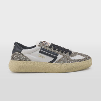 PURAI DONNA Donna SNEAKERS PELLE BIANCO GLITTER ORO 36, 37-2, 38-2, 40 immagine n. 1/5