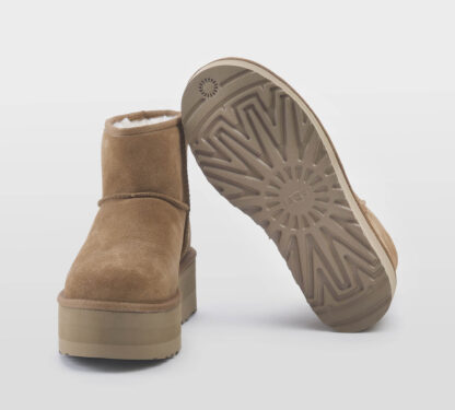 UGG DONNA Donna MINI PLATFORM MONTONE CHESTNUT 36, 37-2, 38-2, 39-2 immagine n. 5/5