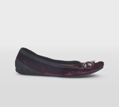 DOVE NUOTANO GLI S DONNA Donna BALLERINA VELLUTO BORDO' 37-2, 38-2, 39-2, 40, 41-2 immagine n. 1/5