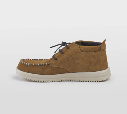 HEYDUDE UOMO CALZATURE POLACCHINO CAMOSCIO CUOIO 40, 41-2, 42, 43-2, 44-2, 45-2 immagine n. 2/5