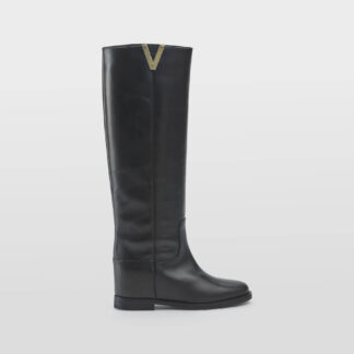 VIA ROMA 15 DONNA Donna STIVALE CAVALLERIZZO PELLE NERO V ORO 36, 37-2, 38, 39-2, 40, 41-2, 38-2 immagine n. 1/5