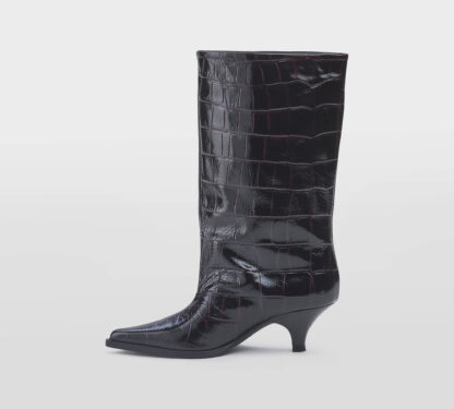 ELENA iachi DONNA Donna STIVALE PELLE BORDO' STAMPA COCCO 36, 37-2, 37, 38-2, 39-2, 40, 41-2 immagine n. 2/5