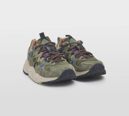 FLOWER MOUNTAIN UOMO CALZATURE SNEAKERS CAMOSCIO OLIVA 40, 41-2, 42, 43-2, 44-2, 45-2 immagine n. 3/5