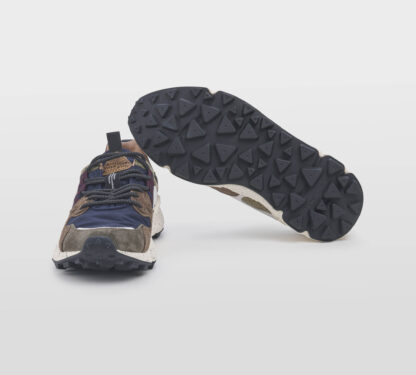 FLOWER MOUNTAIN UOMO CALZATURE SNEAKERS CAMOSCIO MARRONE BLU 40, 41-2, 42, 43-2, 44-2, 45-2, 46-2 immagine n. 5/5