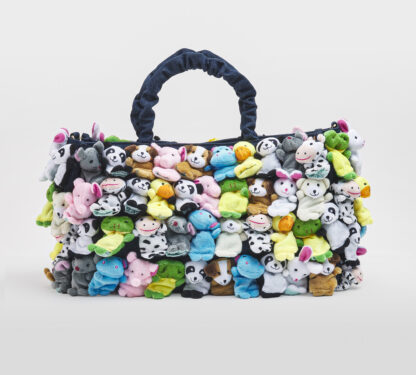 LA MILANESA DONNA BORSE BORSA LARGE CON PELUCHE un immagine n. 1/5