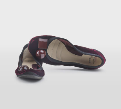 DOVE NUOTANO GLI S DONNA Donna BALLERINA VELLUTO BORDO' 37-2, 38-2, 39-2, 40, 41-2 immagine n. 5/5
