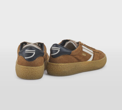 PURAI UOMO CALZATURE SNEAKERS CAMOSCIO CUOIO 41-2, 42, 43-2, 44-2, 45-2 immagine n. 4/5
