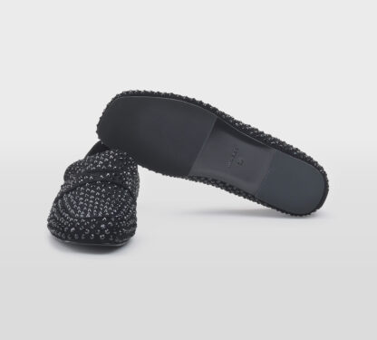 STRATEGIA DONNA Donna MOCASSINO CAMOSCIO NERO SWAROVSKY 36, 37-2, 38-2, 39-2, 40, 41-2 immagine n. 5/5