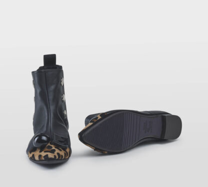 DOVE NUOTANO GLI S DONNA Donna STIVALETTO PELLE NERO MACUATO 36, 37-2, 38-2, 39-2, 40 immagine n. 5/5