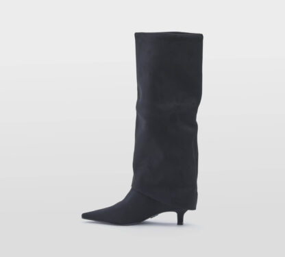 steve madden DONNA Donna STIVALE CAMOSCIO NERO 36, 37-2, 37, 38-2, 38, 39-2, 40, 41-2 immagine n. 2/5