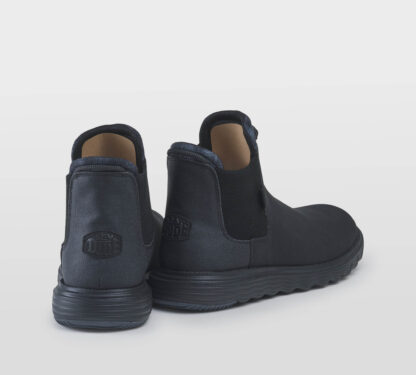 HEYDUDE UOMO CALZATURE BEATLES NABUCK NERO 40, 41-2, 42, 43-2, 44-2, 45-2 immagine n. 4/5