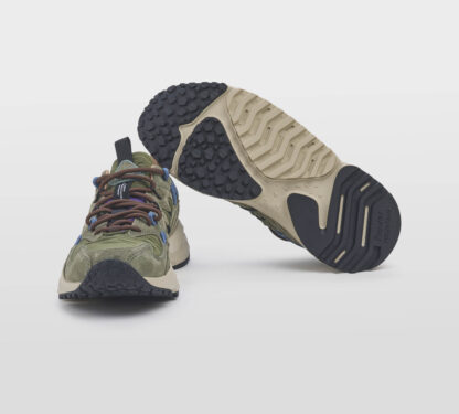 FLOWER MOUNTAIN UOMO CALZATURE SNEAKERS CAMOSCIO OLIVA 40, 41-2, 42, 43-2, 44-2, 45-2 immagine n. 5/5