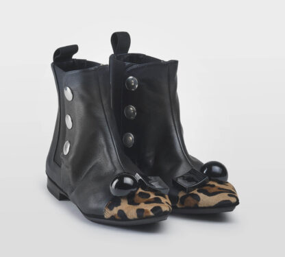 DOVE NUOTANO GLI S DONNA Donna STIVALETTO PELLE NERO MACUATO 36, 37-2, 38-2, 39-2, 40 immagine n. 3/5
