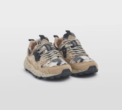 FLOWER MOUNTAIN DONNA Donna SNEAKERS CAMOSCIO BEIGE SCOZZESE 36, 37-2, 38-2, 39-2, 40 immagine n. 3/5