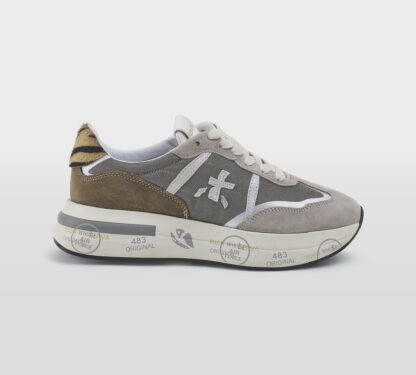 premiata DONNA Donna SNEAKERS CASSIE FANGO ANIMALIER 36, 37-2, 38-2, 39-2, 40, 41-2 immagine n. 1/5